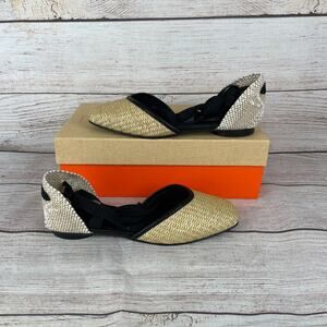Castaner GASBY Womens Size EU 39 US 8 Flat Espadrilles w/ Ankle Straps 104 Black